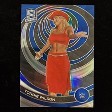 2023 Panini Chronicles WWE Spectra Blue Prizm /99 Torrie Wilson #394 WWE Legends