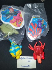 Burger King Little Mermaid 4Pc Complete Set 1993