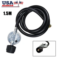 Propane Regulator Hose Gas Tank LPG Low Pressure BBQ Grill 5FT Stove Burner