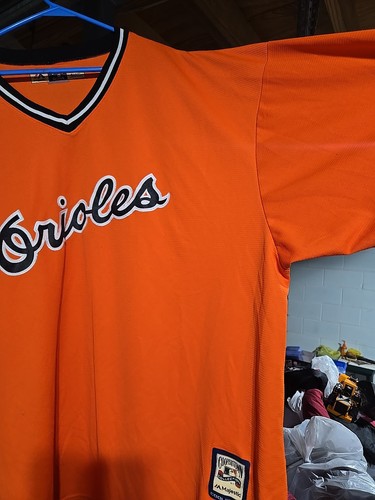 Vtg Majestic MLB Cooperstown Collection Baltimore Orioles Practice Jersey SZ 5XL - Picture 14 of 23