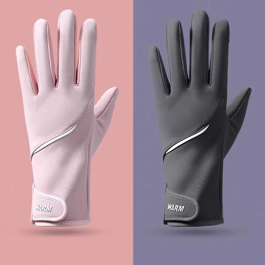 Winter Women's Thermal Gloves Touchscreen Compatible Fleece Lined Full Finger