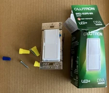 Lutron Diva DVCL-153P-WH Dimmer Wall Light Switch  White,-Brand New-Single/3-way