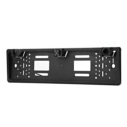 European License Plate Frame 12LED Camera Reversing Display Parking Sensor Car