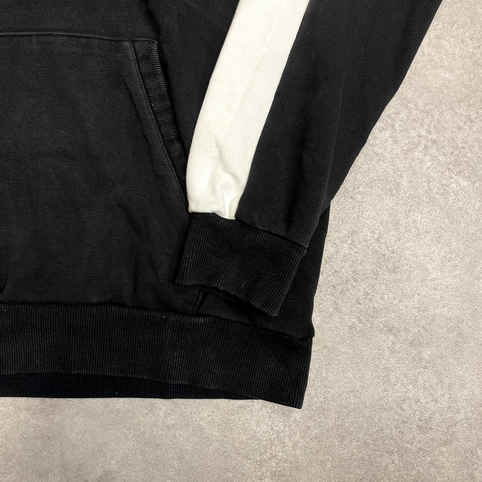 Puma Hoodie Mens Y2K Spellout Pullover Vintage Sweatshirt, Black, Large image 6