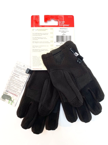 New The North Face Boys Girls Unisex Youth Denali Fleece Etip Glove Black S - Picture 2 of 2