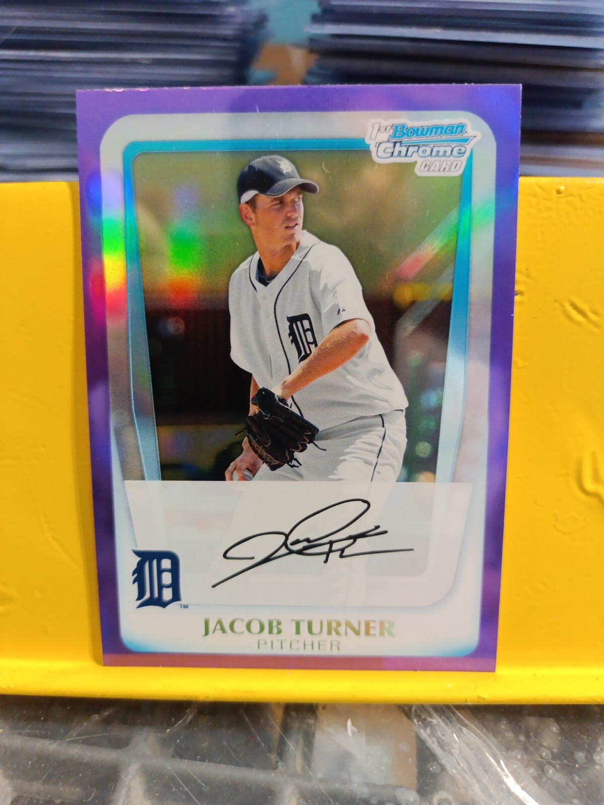 2011 Bowman Chrome - Prospects Purple Refractor #BCP185 Jacob Turner /799 (RC)