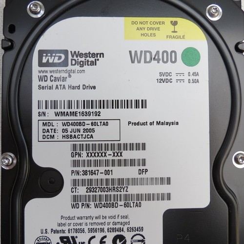 Western Digital Caviar WD400BD-60LTA0 40GB SATA 3.5" 7200rpm used - Afbeelding 2 van 12