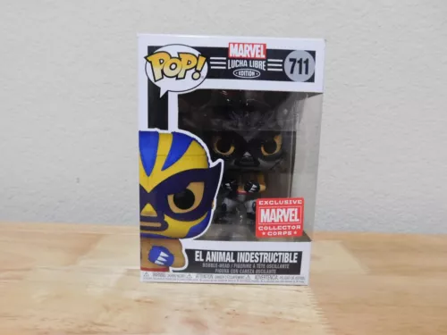 Funko Pop Marvel Lucha Libre Edición #711 El Animal Indestructible Bobble-head