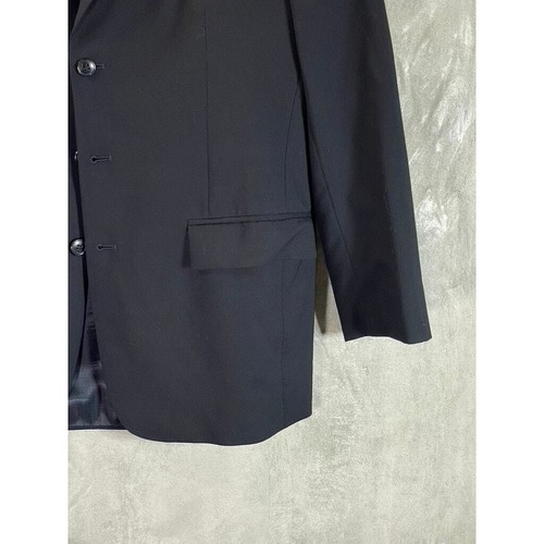 BROOKS BROTHERS Boy's Black Brooksease Three-Button Wool Blazer SZ 20 - Picture 5 of 10