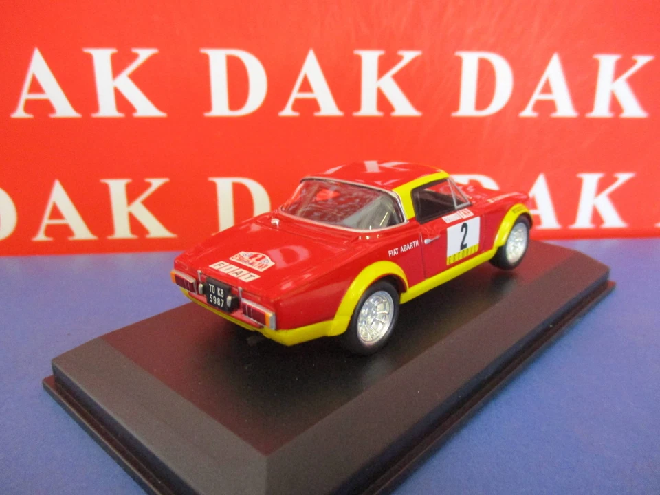 Die cast 1/43 Modellino Auto Fiat 124 Abarth Rally del Portogallo 1974 R. Pinto - Immagine 3 di 3