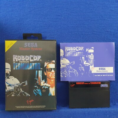 Master System ROBOCOP VS TERMINATOR *y Boxed & Complete Versus Sega PAL Version