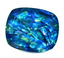 45.00 CT Naturel Ammolite Ample Pierre Précieuse Opal-Like Bio Doublet Rare