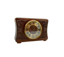 Wooden Mantel Clock Vesna Retro Clocks, USSR Clock Vesna, Soviet Clock Rare