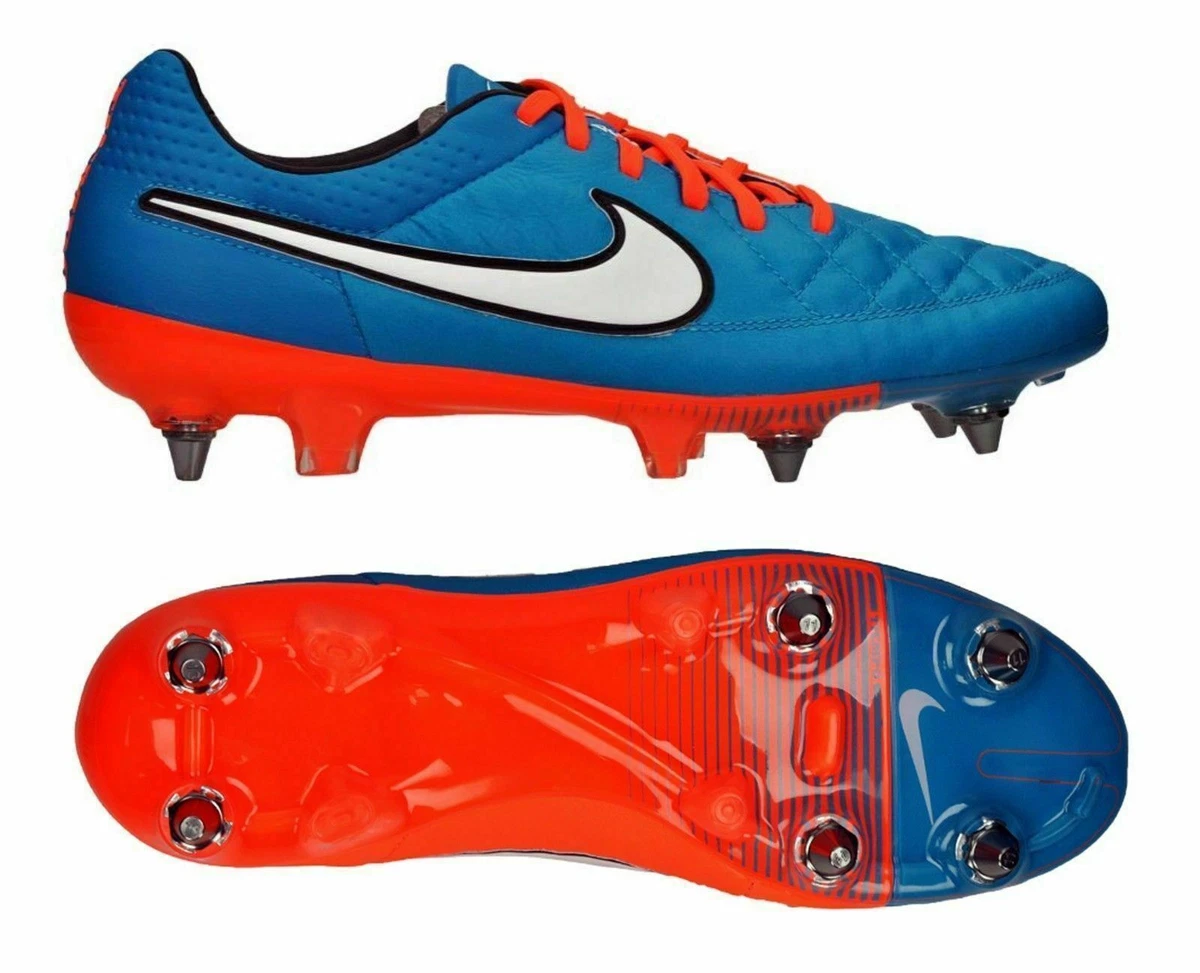 Nike Tiempo Legend V SG-PRO ACC Men Soccer Cleats Shoes, Blue, 631614-419,  Sz 6