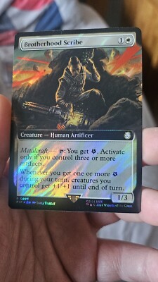 MTG Brotherhood Scribe 0893 | EXT SURGE FOIL | NM Near Mint | Fallout | 2024