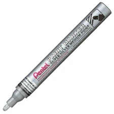 Pentel Silver Permanent Oil Based Paint Marker (Car Bike Tyre Metal)  Waterproof