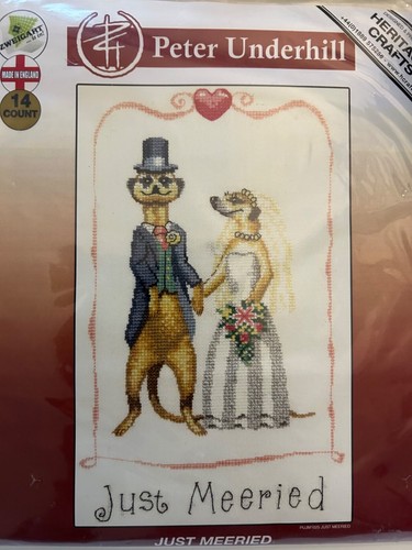 Meercats. Just Meeried. Counted Cross Stitch Kit. Heritage Crafts. New - Picture 3 of 3