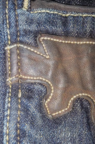 NWT Vintage 2004 Antik Denim Bootcut Hand Sewn Blue Jeans 40/33 - Picture 11 of 24