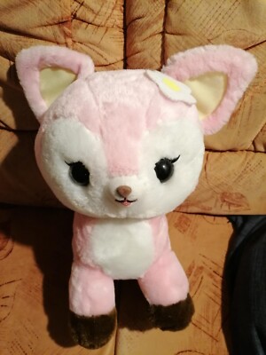Amuse ~ Reh Kitz Kawaii kojika no Latte ~ Japan Plush Plüschtier  ~ 48 cm ~ rosa