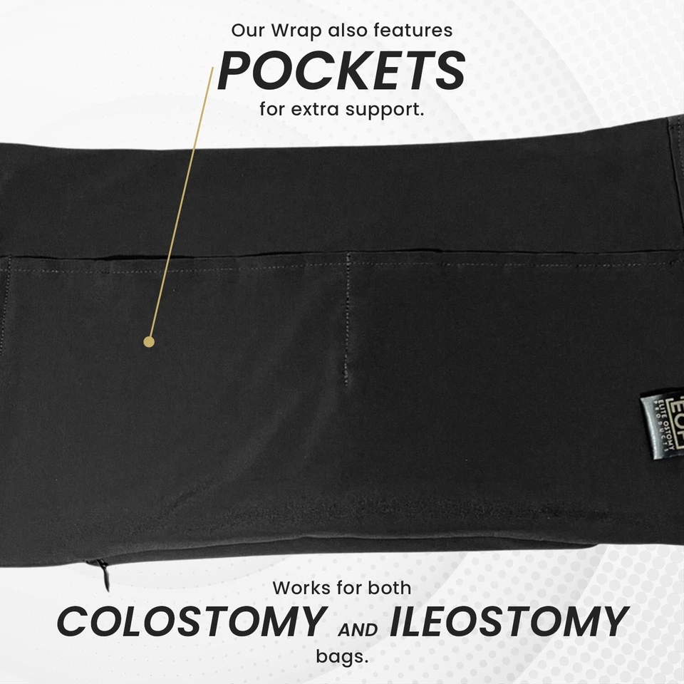 Elite Ostomy Support Wrap With Pockets & Invisible Zipper - Image 3 of 4