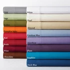 Super Soft Bed Sheet Set Solid All Color & Sizes 600 TC Egyptian Cotton