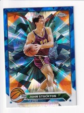 2023-24 Topps Chrome Sapphire Basketball John Stockton   Utah Jazz #149