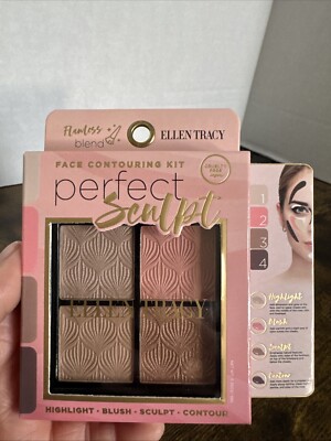 ELLEN TRACY Flawless Blend Perfect Sculpt Face Contour Kit Palette New Sealed