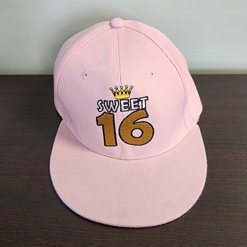 Sombrero Sweet Sixteen 16 Mujer Rosa Ajustable OSFA - Imagen 3 de 8