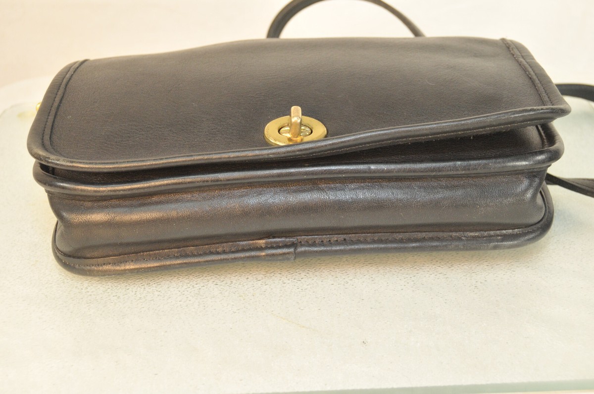 Vintage Coach Pocket Purse #9755 Black Leather | eBay