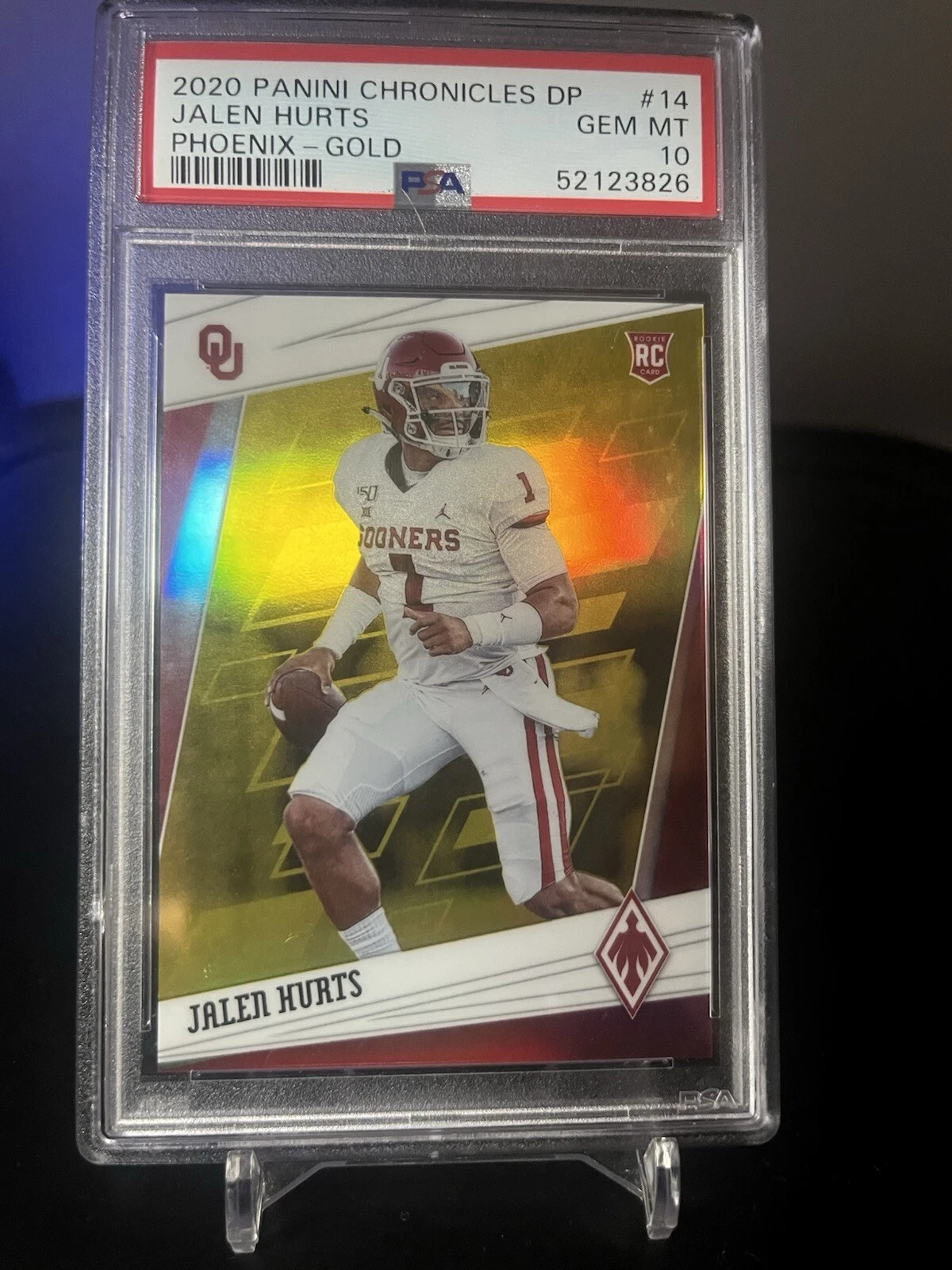 Jalen Hurts Panini Chronicles Draft Picks Phoenix #14 Gold