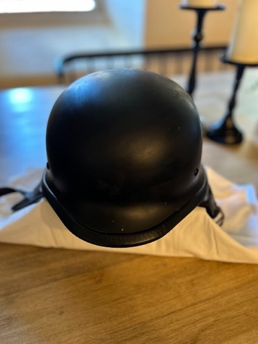 FMVSS 218 Matte Black Motorcycle Half Helmet DOT APPROVED HY-809 - SIZE SMALL - Picture 2 of 4