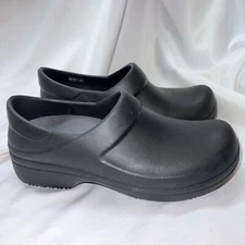 Crocs Neria Pro II Women's Size 8 Black Dual Comfort Slip On Clog Shoes