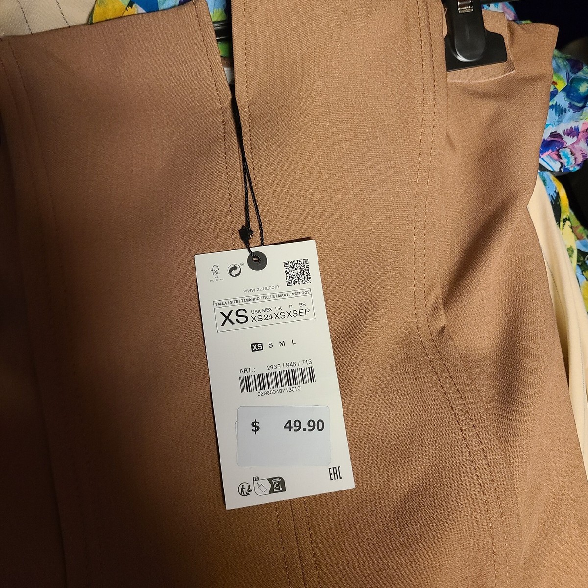 ZARA SEAMED BUSTIER TOP Beige-pink SIZE XS | 7563/061 | eBay