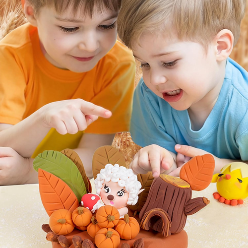 Air Dry Clay Kit, 36 Colors Modeling Clay for Kids, Soft Squishy Molding with Sc - Picture 5 of 12