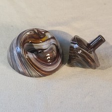 ANDY DAVIS, Glass Art Spinning Top Base, Rainbow Run , 320P