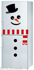   Snowman Fridge Sticker Decoration Fridge Window Christmas Novelty Funny Xmas 