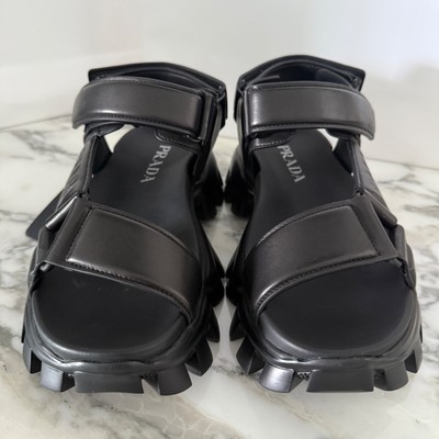 Prada 2x3077 Nappa Sport Black Leather Men display picture 2