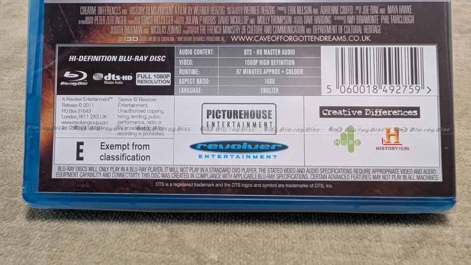 Cave of Forgotten Dreams 3D and 2D Blu-ray 2011 Sealed - Image 2 of 3