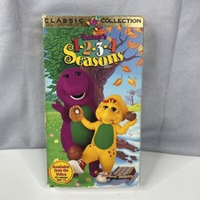 Barney's 1-2-3-4 Seasons VHS 1996 Classic Collection Cartoon VHS Tape