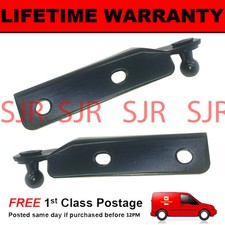 PAIR GAS STRUT END FITTINGS 10MM BALL PIN + BRACKET BLACK MULTI FIT GSF45/46