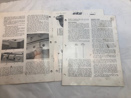 Niagara Manual Parts List - Power Squaring Shear 3B 4B 5B 6 7B 8 9 10 12 - Picture 5 of 7