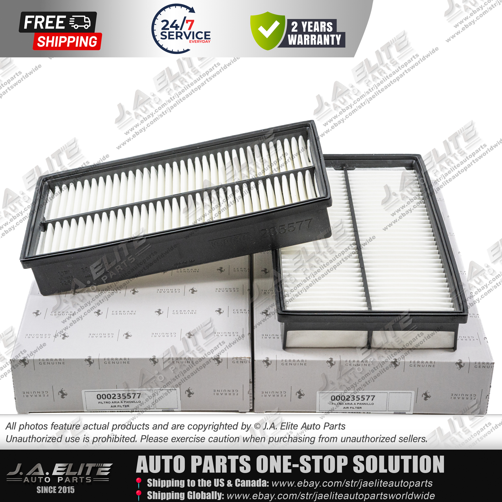 3pcs Ferrari Air Filter & Pollen Filter for Ferrari  California F12