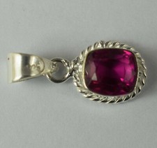 4.65 Ct Certified Natural Padparadscha Pink Sapphire Cushion Gemstone Pendant