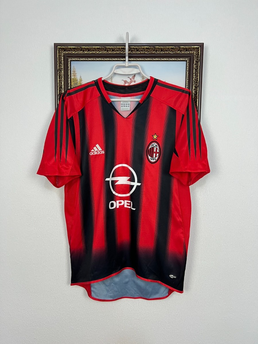 AC Milan Home football shirt 2004 Soccer Adidas Maglia Mens Jersey