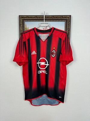 AC Milan Home football shirt 2004 Soccer Adidas Maglia Mens Jersey