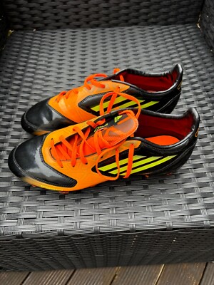 Rare Adidas Adizero F50 F10 TRX FG Football Boots Orange Black