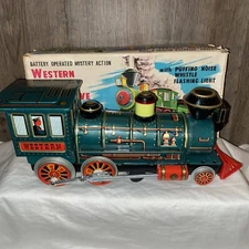 Vtg 1960's Western Special Locomotive Battery Operated Modern w/Box DOESNT WORK