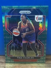 2022 Panini Prizm WNBA Prizms SSP Green Anniversary #159 Tina Charles - Phoenix
