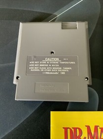 Dr. Mario Nintendo Entertainment System NES Cartucho con Manual y Funda!!!