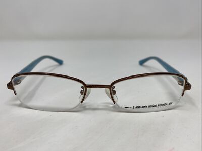 Anthony Munoz T40019 COPPER 51-17-135 Brown Metal Half Rim Eyeglasses Frame ZX09
